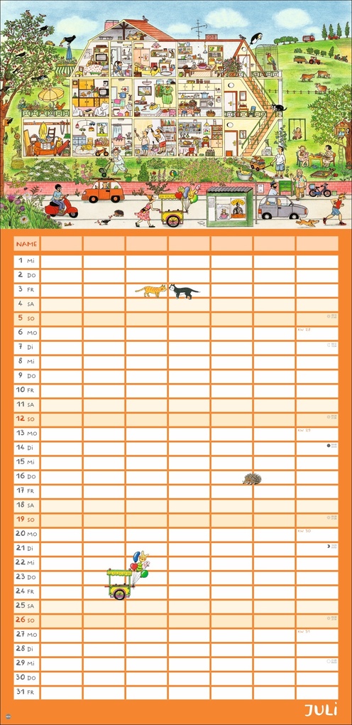 Weitere Ansicht: R.S. Berner Wimmlingen Mega-Familienplaner 2026