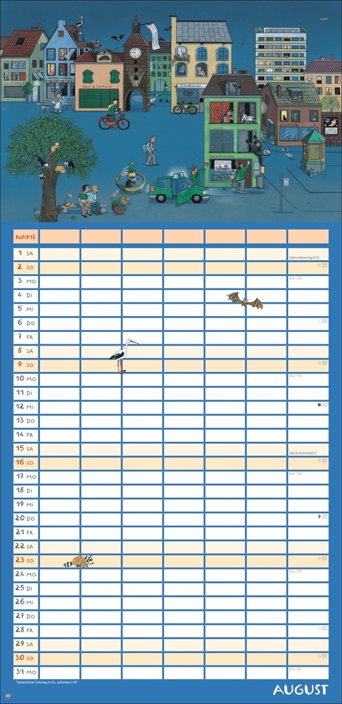 Weitere Ansicht: R.S. Berner Wimmlingen Mega-Familienplaner 2026