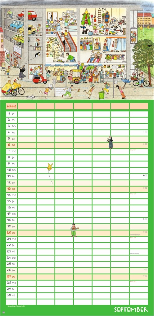 Weitere Ansicht: R.S. Berner Wimmlingen Mega-Familienplaner 2026