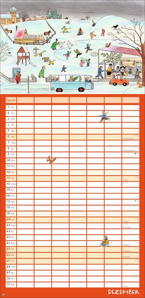 Weitere Ansicht: R.S. Berner Wimmlingen Mega-Familienplaner 2026