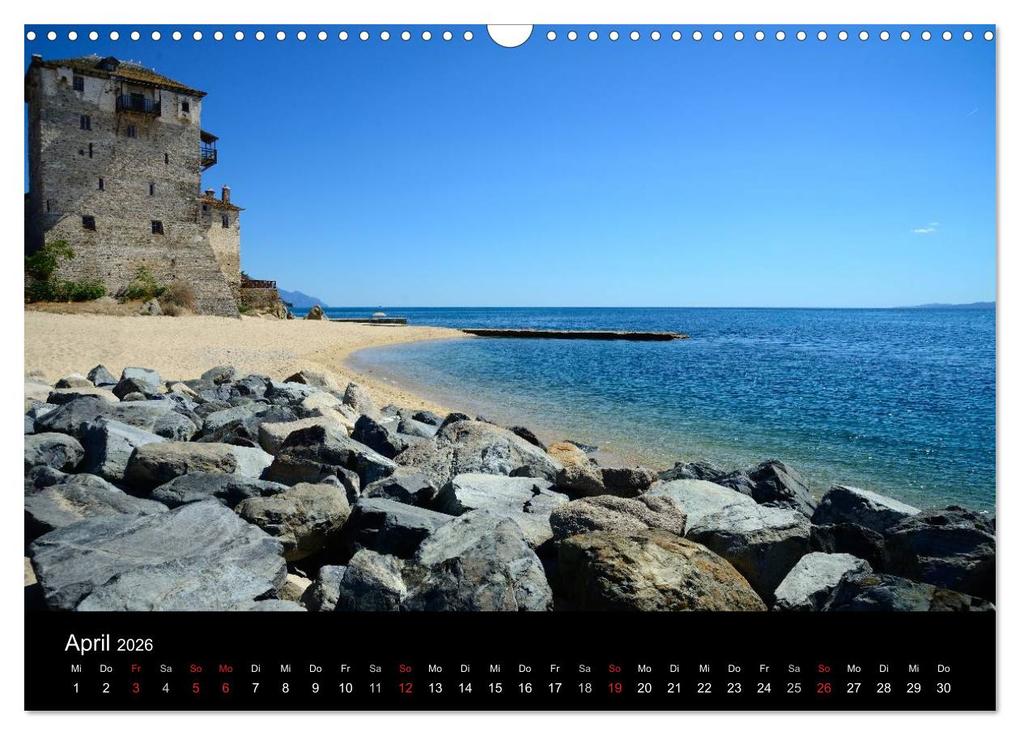 Weitere Ansicht: Chalkidiki: Kassandra, Sithonia, Athos (Wandkalender 2026 DIN A3 quer), CALVENDO Monatskalender | Helmut Westerdorf, Calvendo