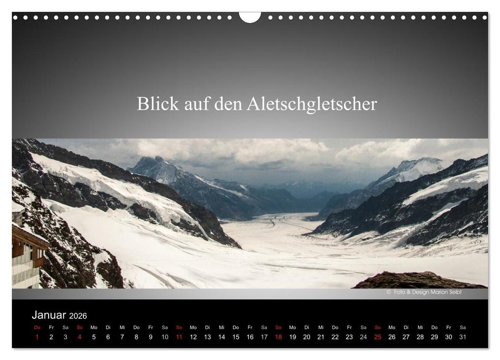 Weitere Ansicht: Panorama Schweiz (Wandkalender 2026 DIN A3 quer), CALVENDO Monatskalender | Marion Seibt, Calvendo