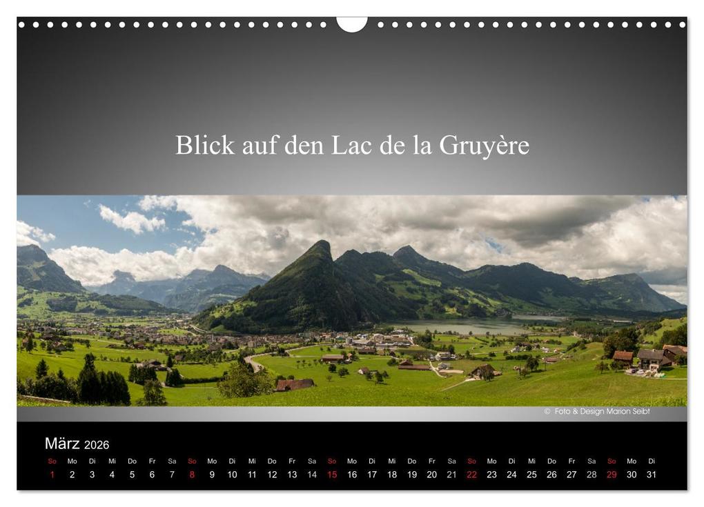 Weitere Ansicht: Panorama Schweiz (Wandkalender 2026 DIN A3 quer), CALVENDO Monatskalender | Marion Seibt, Calvendo