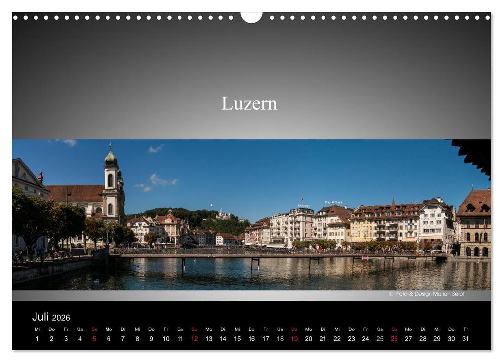 Weitere Ansicht: Panorama Schweiz (Wandkalender 2026 DIN A3 quer), CALVENDO Monatskalender | Marion Seibt, Calvendo