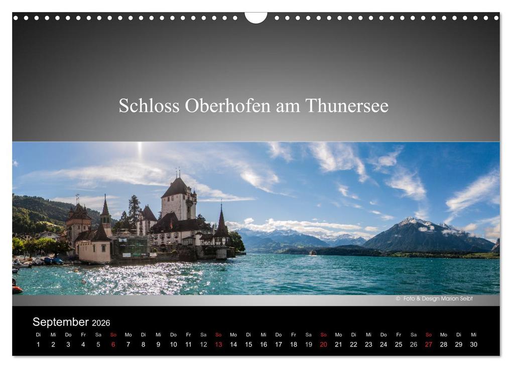 Weitere Ansicht: Panorama Schweiz (Wandkalender 2026 DIN A3 quer), CALVENDO Monatskalender | Marion Seibt, Calvendo