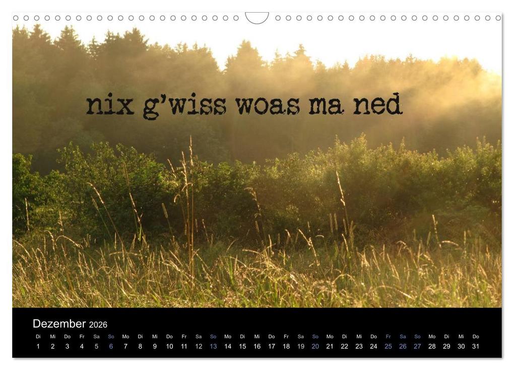 Weitere Ansicht: Baierische Lebensweisheiten (Wandkalender 2026 DIN A3 quer), CALVENDO Monatskalender | ~bwd~ ~bwd~, Calvendo, ~bwd~