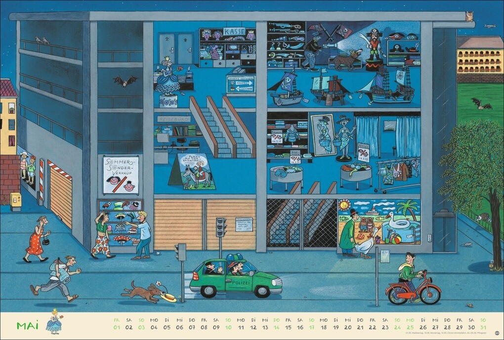 Weitere Ansicht: R.S. Berner Wimmel-Kalender 2026 | Rotraut Susanne Berner