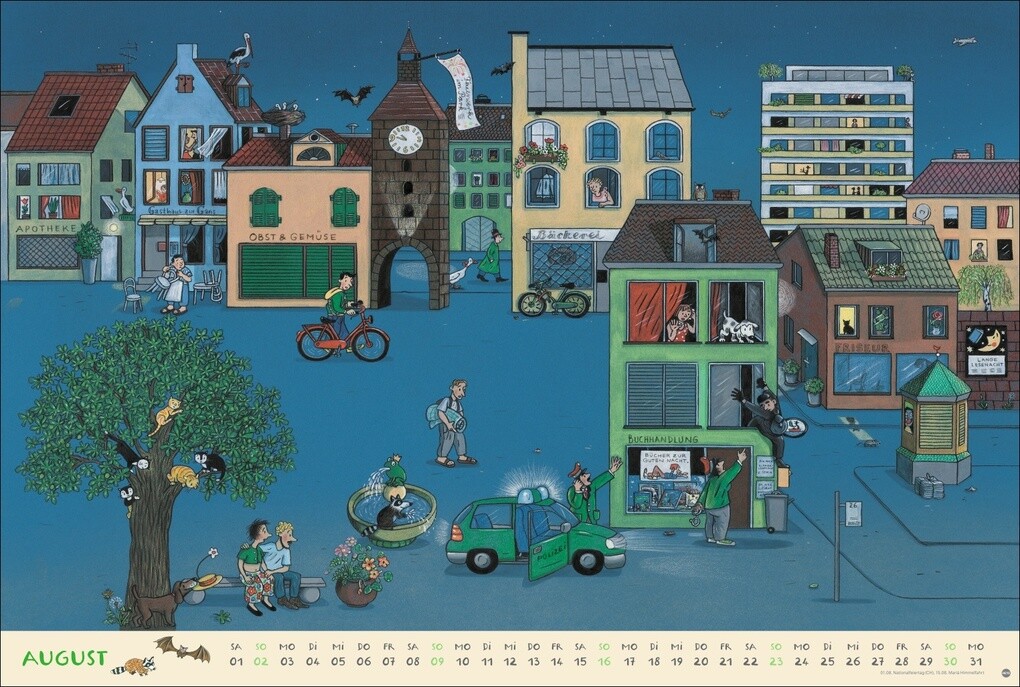 Weitere Ansicht: R.S. Berner Wimmel-Kalender 2026 | Rotraut Susanne Berner
