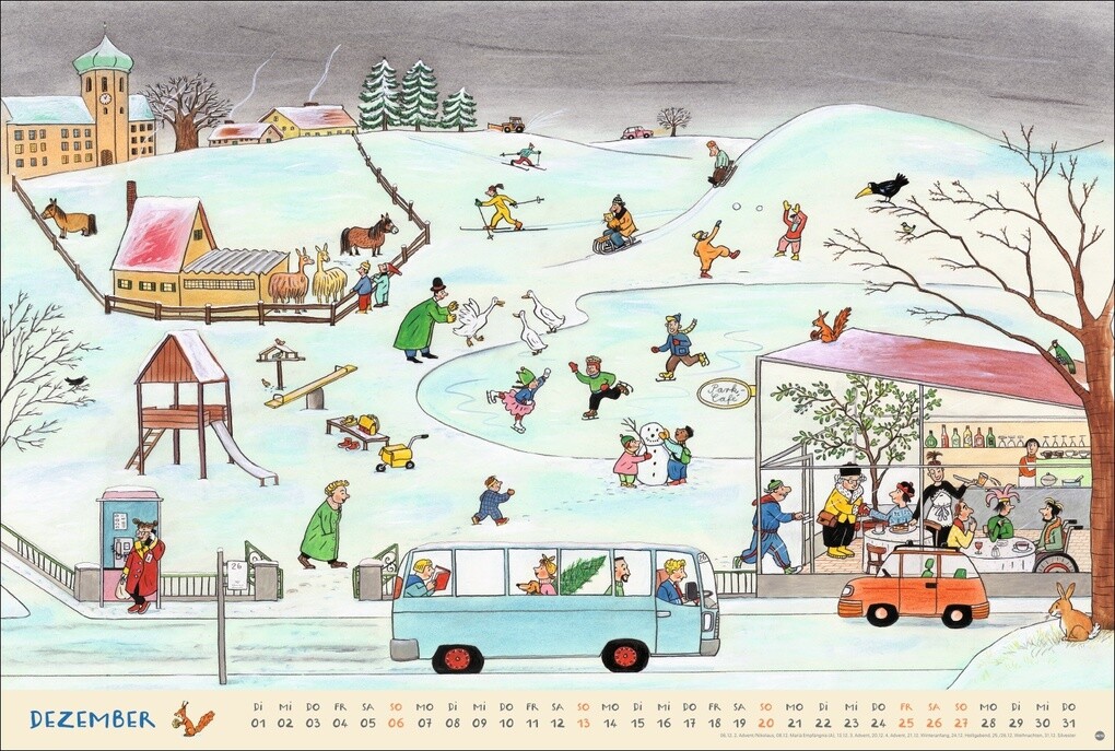 Weitere Ansicht: R.S. Berner Wimmel-Kalender 2026 | Rotraut Susanne Berner