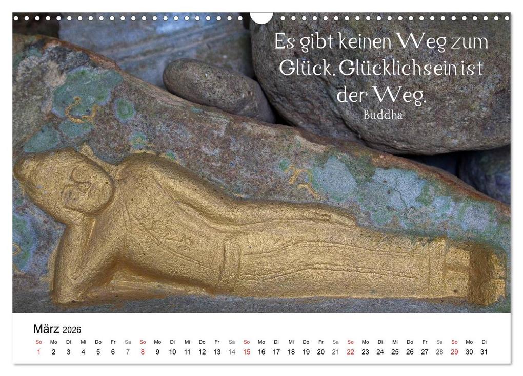 Weitere Ansicht: Reisefreu(n)de: Leben in Harmonie - buddhistische Zitate (Wandkalender 2026 DIN A3 quer), CALVENDO Monatskalender | Sven Gruse, Calvendo
