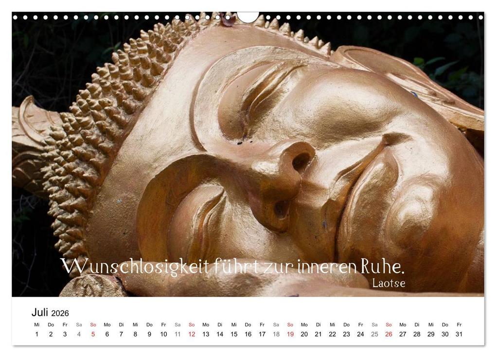 Weitere Ansicht: Reisefreu(n)de: Leben in Harmonie - buddhistische Zitate (Wandkalender 2026 DIN A3 quer), CALVENDO Monatskalender | Sven Gruse, Calvendo