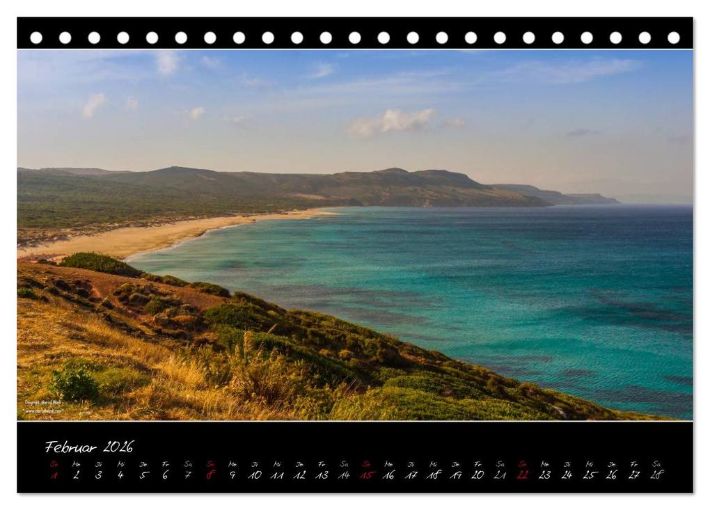 Weitere Ansicht: Sardinien Panoramakalender (Tischkalender 2026 DIN A5 quer), CALVENDO Monatskalender | Marcel Wenk, Calvendo