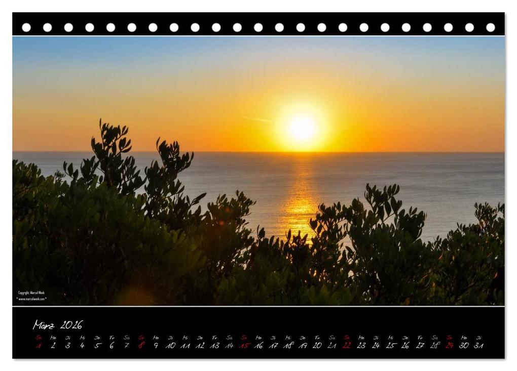 Weitere Ansicht: Sardinien Panoramakalender (Tischkalender 2026 DIN A5 quer), CALVENDO Monatskalender | Marcel Wenk, Calvendo