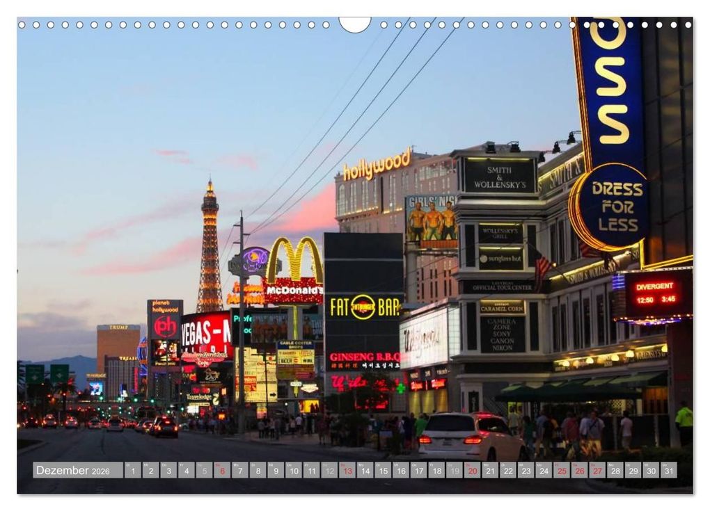 Weitere Ansicht: Las Vegas - Nevada (Wandkalender 2026 DIN A3 quer), CALVENDO Monatskalender | Katrin Lantzsch, Calvendo