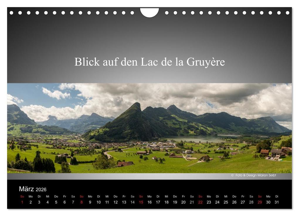 Weitere Ansicht: Panorama Schweiz (Wandkalender 2026 DIN A4 quer), CALVENDO Monatskalender | Marion Seibt, Calvendo