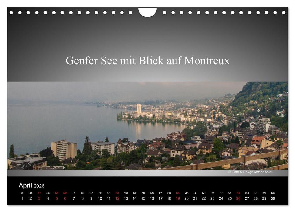 Weitere Ansicht: Panorama Schweiz (Wandkalender 2026 DIN A4 quer), CALVENDO Monatskalender | Marion Seibt, Calvendo