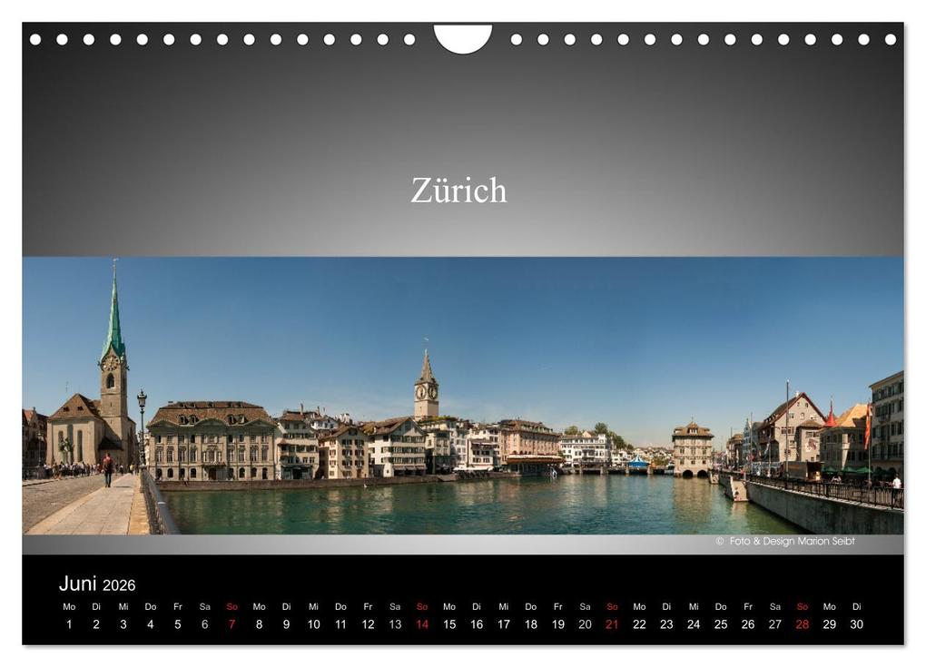 Weitere Ansicht: Panorama Schweiz (Wandkalender 2026 DIN A4 quer), CALVENDO Monatskalender | Marion Seibt, Calvendo