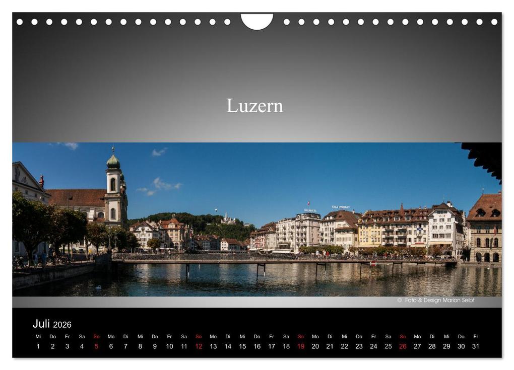 Weitere Ansicht: Panorama Schweiz (Wandkalender 2026 DIN A4 quer), CALVENDO Monatskalender | Marion Seibt, Calvendo