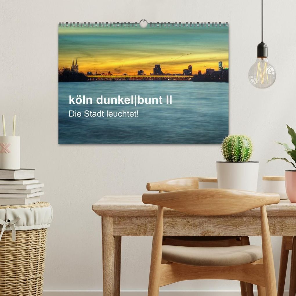 Weitere Ansicht: köln dunkelbunt II - Die Stadt leuchtet! (Wandkalender 2026 DIN A3 quer), CALVENDO Monatskalender | Peter Brüggen // www. koelndunkelbunt.de, Calvendo