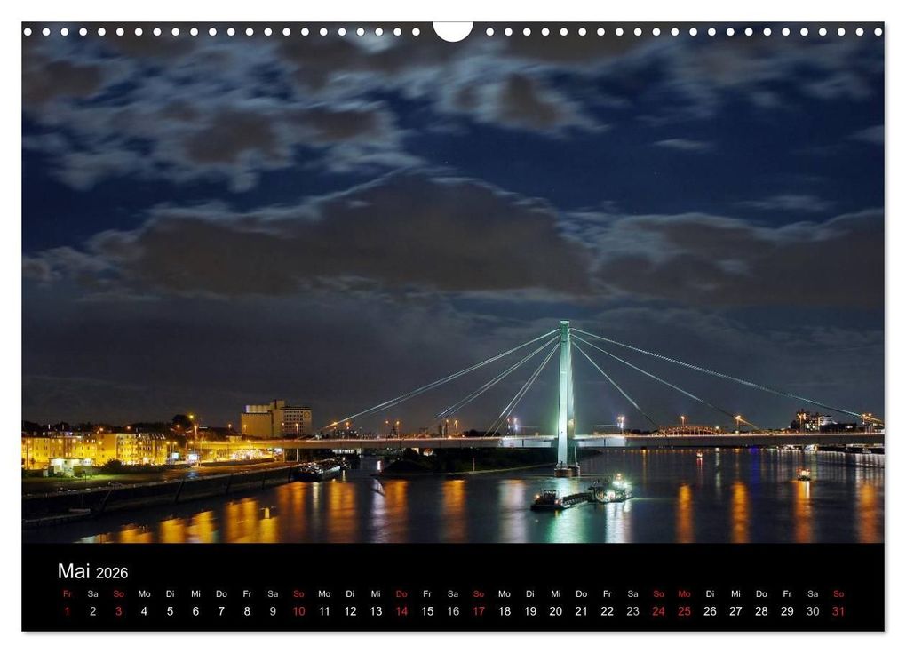 Weitere Ansicht: köln dunkelbunt II - Die Stadt leuchtet! (Wandkalender 2026 DIN A3 quer), CALVENDO Monatskalender | Peter Brüggen // www. koelndunkelbunt.de, Calvendo