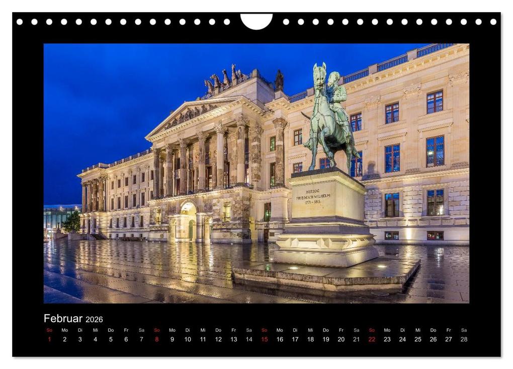 Weitere Ansicht: BRAUNSCHWEIG - Abendliche Impressionen (Wandkalender 2026 DIN A4 quer), CALVENDO Monatskalender | Christine Berkhoff, Calvendo