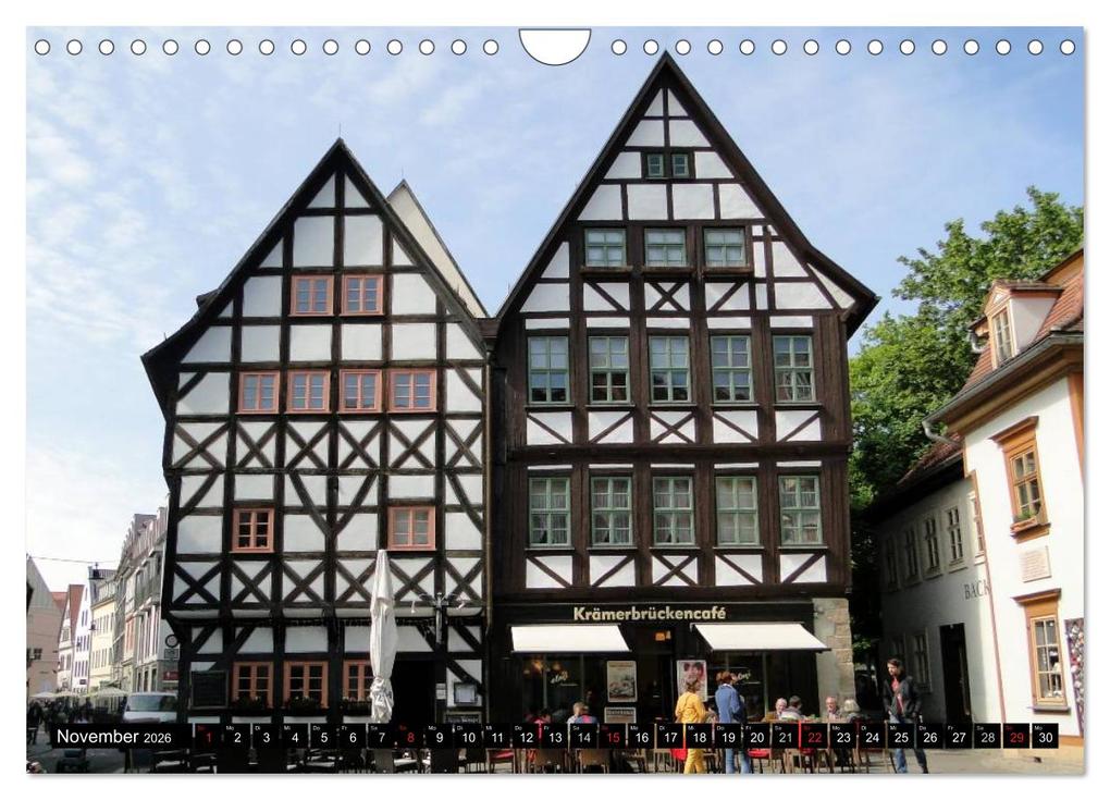 Weitere Ansicht: Willkommen in ERFURT (Wandkalender 2026 DIN A4 quer), CALVENDO Monatskalender | Bild- & Kalenderverlag Monika Müller, Calvendo