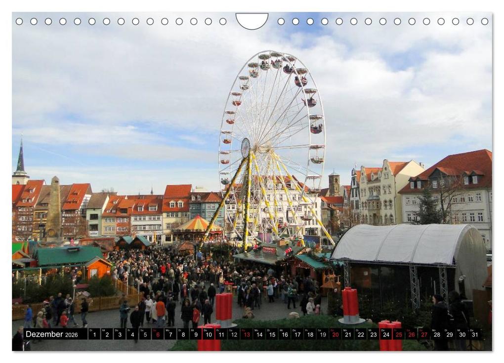 Weitere Ansicht: Willkommen in ERFURT (Wandkalender 2026 DIN A4 quer), CALVENDO Monatskalender | Bild- & Kalenderverlag Monika Müller, Calvendo