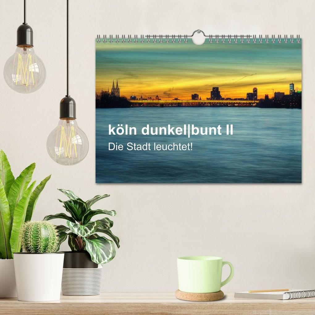 Weitere Ansicht: köln dunkelbunt II - Die Stadt leuchtet! (Wandkalender 2026 DIN A4 quer), CALVENDO Monatskalender | Peter Brüggen // www. koelndunkelbunt.de, Calvendo