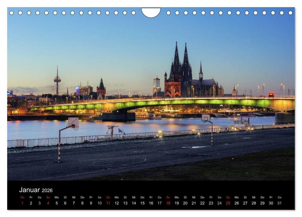 Weitere Ansicht: köln dunkelbunt II - Die Stadt leuchtet! (Wandkalender 2026 DIN A4 quer), CALVENDO Monatskalender | Peter Brüggen // www. koelndunkelbunt.de, Calvendo