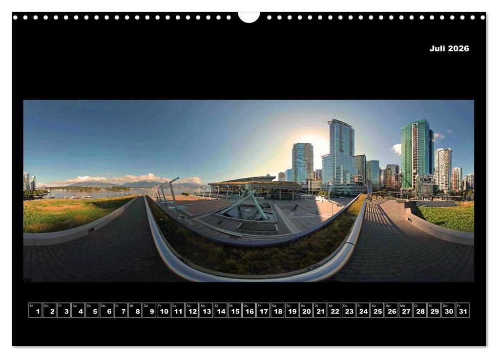 Weitere Ansicht: Vancouver / Kanada in faszinierender 360° Panorama-Photographie (Wandkalender 2026 DIN A3 quer), CALVENDO Monatskalender | Copyright by AmosArtwork, Armin Portele, Calvendo