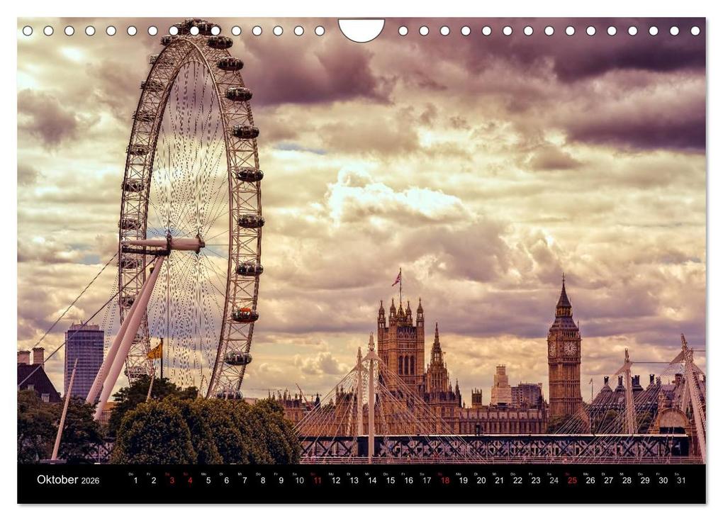 Weitere Ansicht: Weltmetropole London (Wandkalender 2026 DIN A4 quer), CALVENDO Monatskalender | Stefan Becker, Calvendo