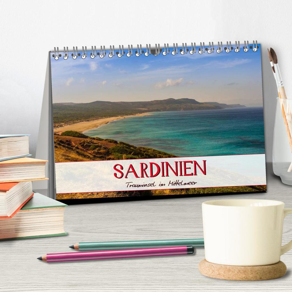 Weitere Ansicht: Sardinien Panoramakalender / CH-Version (Tischkalender 2026 DIN A5 quer), CALVENDO Monatskalender | Marcel Wenk, Calvendo