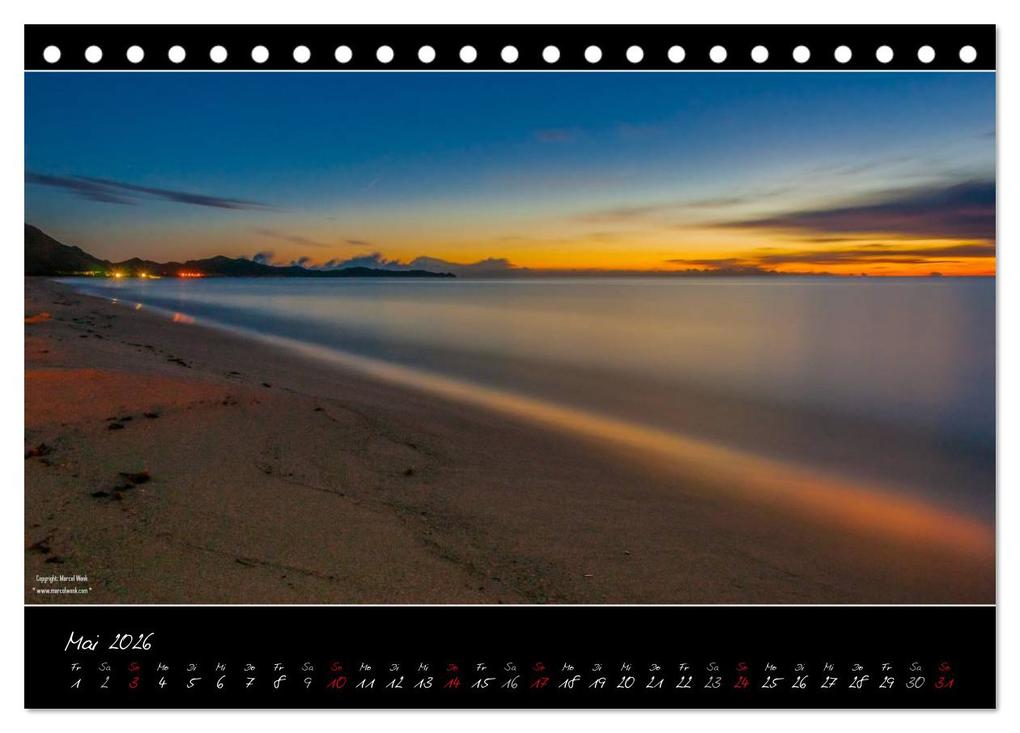 Weitere Ansicht: Sardinien Panoramakalender / CH-Version (Tischkalender 2026 DIN A5 quer), CALVENDO Monatskalender | Marcel Wenk, Calvendo
