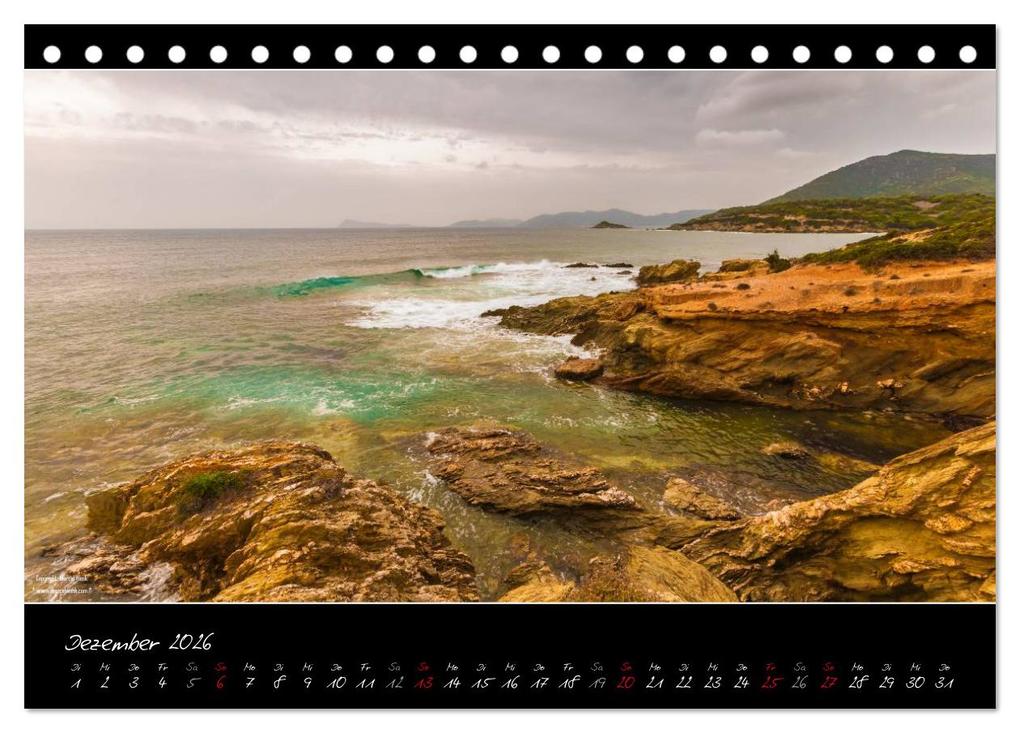 Weitere Ansicht: Sardinien Panoramakalender / CH-Version (Tischkalender 2026 DIN A5 quer), CALVENDO Monatskalender | Marcel Wenk, Calvendo
