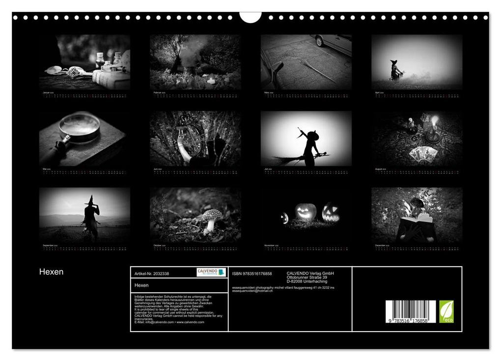 Weitere Ansicht: Hexen (Wandkalender 2026 DIN A3 quer), CALVENDO Monatskalender | Calvendo, Michel Villard