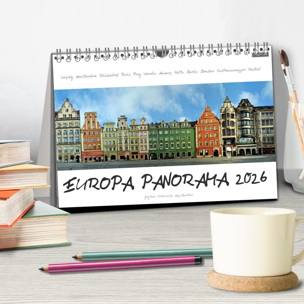 Weitere Ansicht: Europa Panorama 2026 (Tischkalender 2026 DIN A5 quer), CALVENDO Monatskalender | Calvendo, Jörg Rom