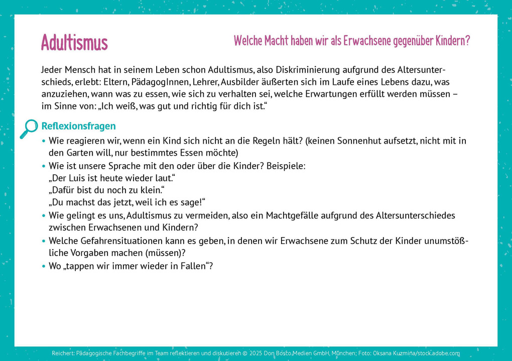 Weitere Ansicht: Pädagogische Fachbegriffe im Team reflektieren und diskutieren | Birgit Reichert