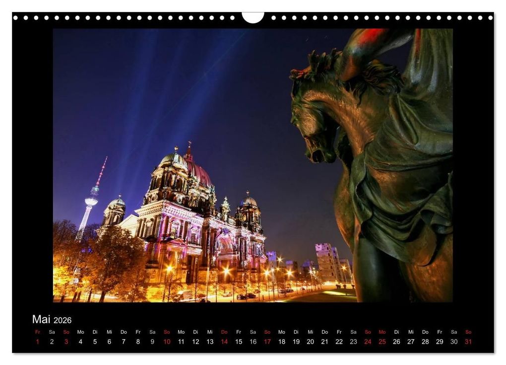 Weitere Ansicht: Berlin bei Nacht 2026 (Wandkalender 2026 DIN A3 quer), CALVENDO Monatskalender | Olaf Neidhardt anolin, Calvendo