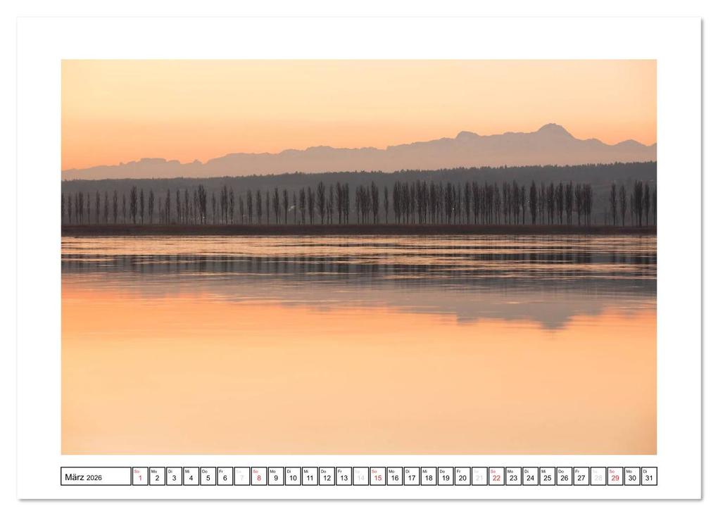 Weitere Ansicht: Bodensee 2026 (Tischkalender 2026 DIN A5 quer), CALVENDO Monatskalender | kalender365.com kalender365.com, Calvendo, Kalender365.com