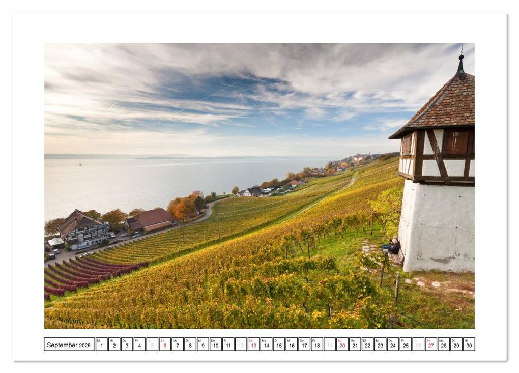 Weitere Ansicht: Bodensee 2026 (Tischkalender 2026 DIN A5 quer), CALVENDO Monatskalender | kalender365.com kalender365.com, Calvendo, Kalender365.com