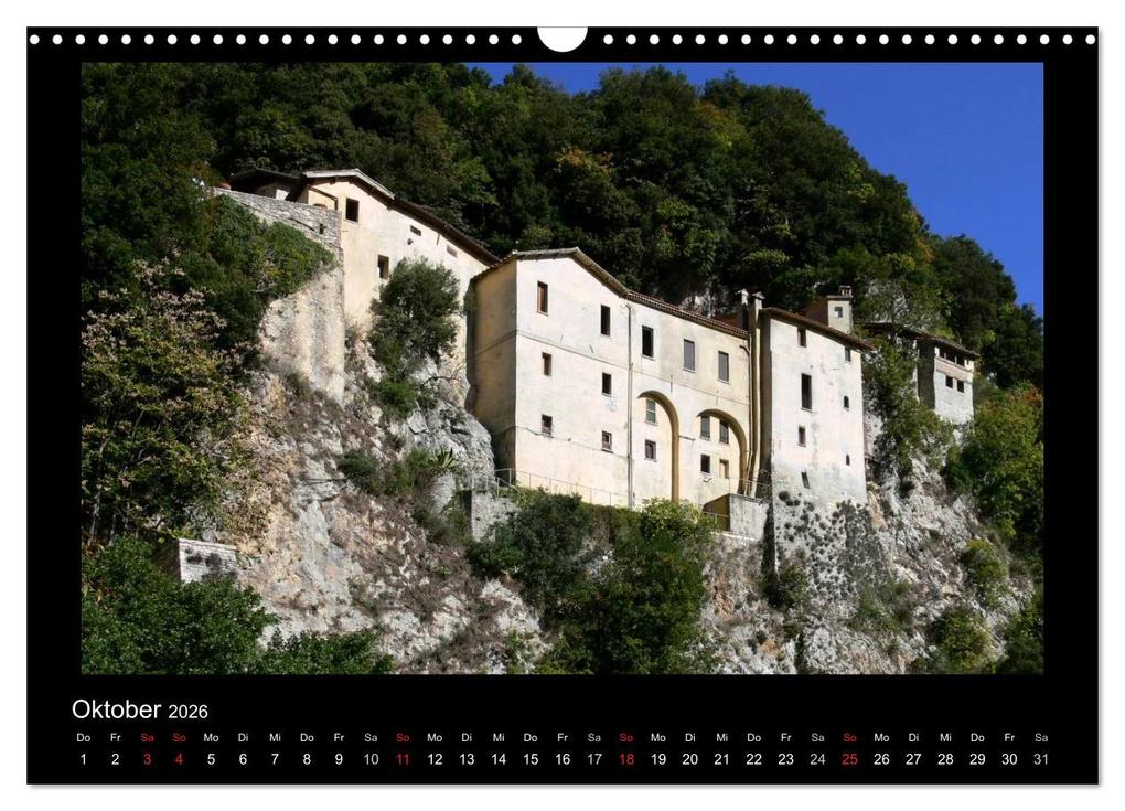 Weitere Ansicht: Auf den Spuren des Hl. Franziskus (Wandkalender 2026 DIN A3 quer), CALVENDO Monatskalender | Veronika Rix, Calvendo