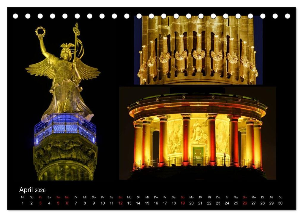 Weitere Ansicht: Berlin bei Nacht 2026 (Tischkalender 2026 DIN A5 quer), CALVENDO Monatskalender | Olaf Neidhardt anolin, Calvendo