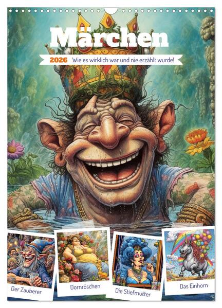 Produktbild: Märchen. Wie es wirklich war und nie erzählt wurde! (Wandkalender 2026 DIN A3 hoch), CALVENDO Monatskalender | Calvendo, Rose Hurley