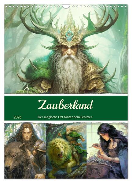 Produktbild: Zauberland. Der magische Ort hinter dem Schleier (Wandkalender 2026 DIN A3 hoch), CALVENDO Monatskalender | Calvendo, Rose Hurley