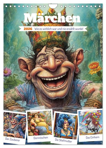 Produktbild: Märchen. Wie es wirklich war und nie erzählt wurde! (Wandkalender 2026 DIN A4 hoch), CALVENDO Monatskalender | Calvendo, Rose Hurley