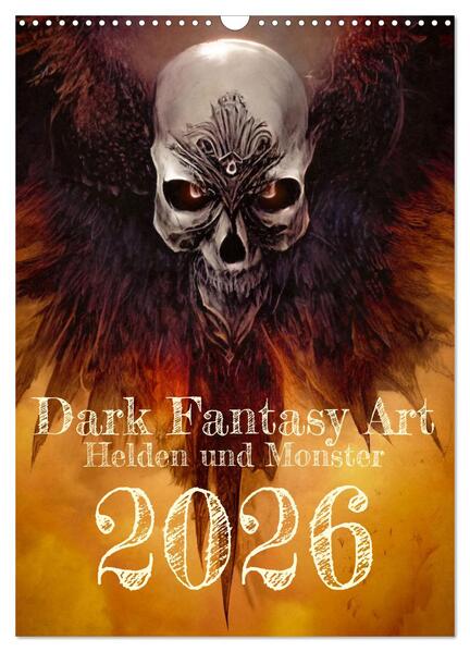 Produktbild: Dark Fantasy Art - Helden und Monster (Wandkalender 2026 DIN A3 hoch), CALVENDO Monatskalender | Markus Gann, Calvendo