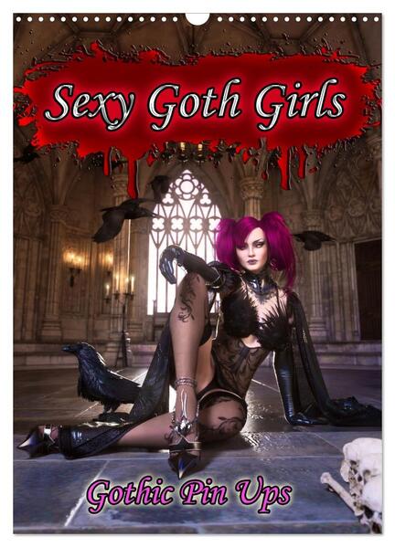 Produktbild: Sexy Goth Girls - Gothic Pin Ups (Wandkalender 2026 DIN A3 hoch), CALVENDO Monatskalender | Karsten Schröder, Calvendo