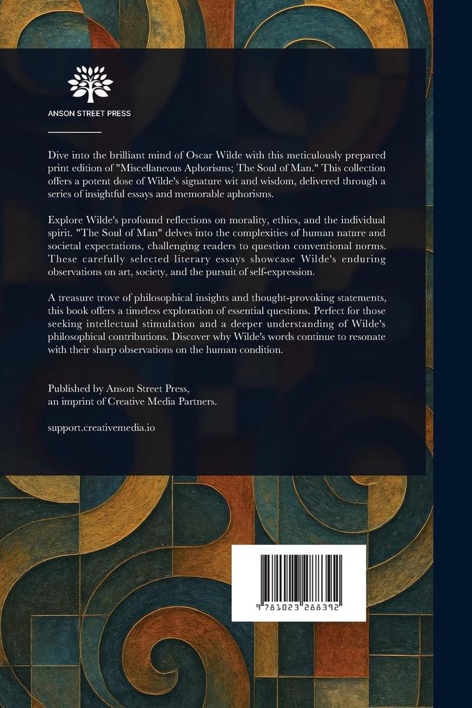 Weitere Ansicht: Miscellaneous Aphorisms; The Soul of Man | Oscar Wilde