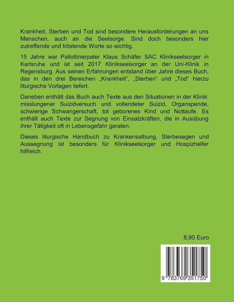 Weitere Ansicht: Seelsorge bei Krankheit und Tod | Klaus Schäfer