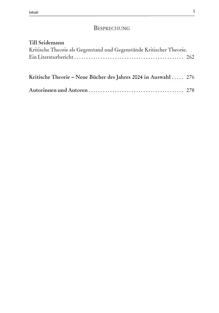 Weitere Ansicht: Zeitschrift für kritische Theorie / Zeitschrift fur kritische Theorie, Heft 60/61 (2025) | Johanna Bach, Julia Christ, Alexandra Colligs, Philip Hogh, Niklas Lämmel